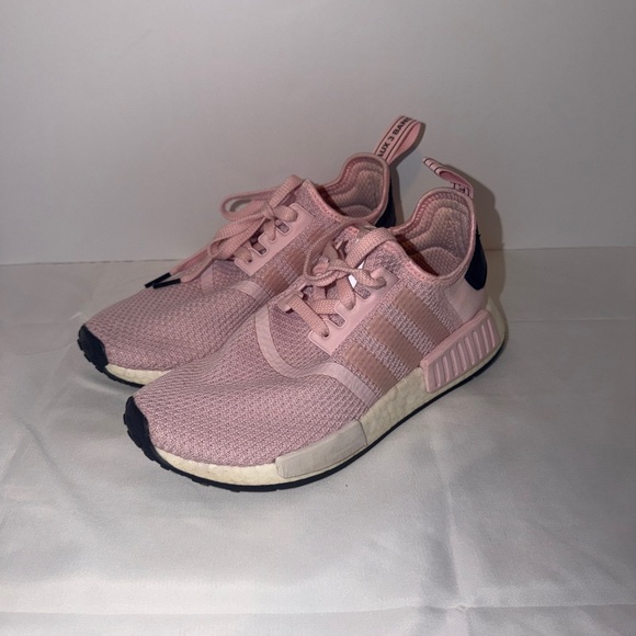 adidas Shoes - Adidas Light Pink and Navy Sneakers